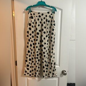 Stillwater wide leg pants size small dot design‎